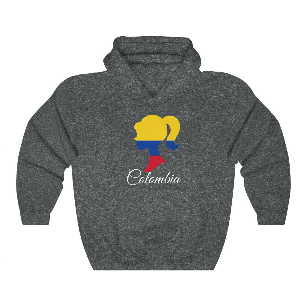 Colombia Girl Flag Hoodie Sweatshirt 2 - Unisex