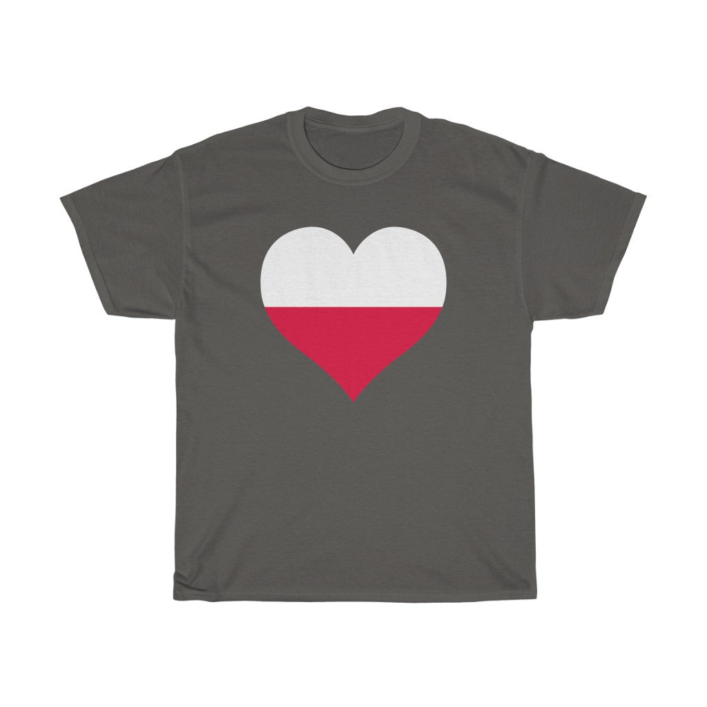 Poland Heart Flag Standard Tee - Unisex