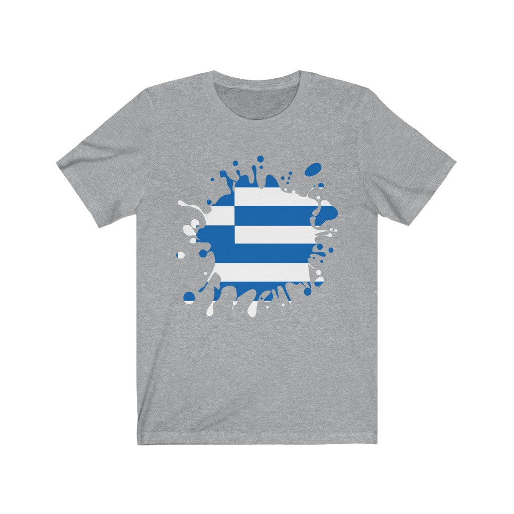 Greece Splat Flag Premium Tee - Unisex