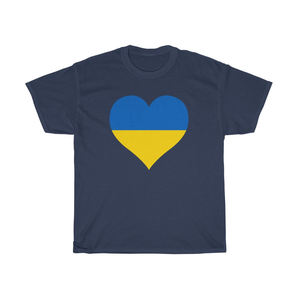 Ukraine Heart Flag Standard Tee - Unisex