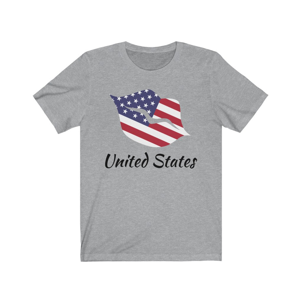 United States of America Lips Flag Premium Tee 1 - Unisex