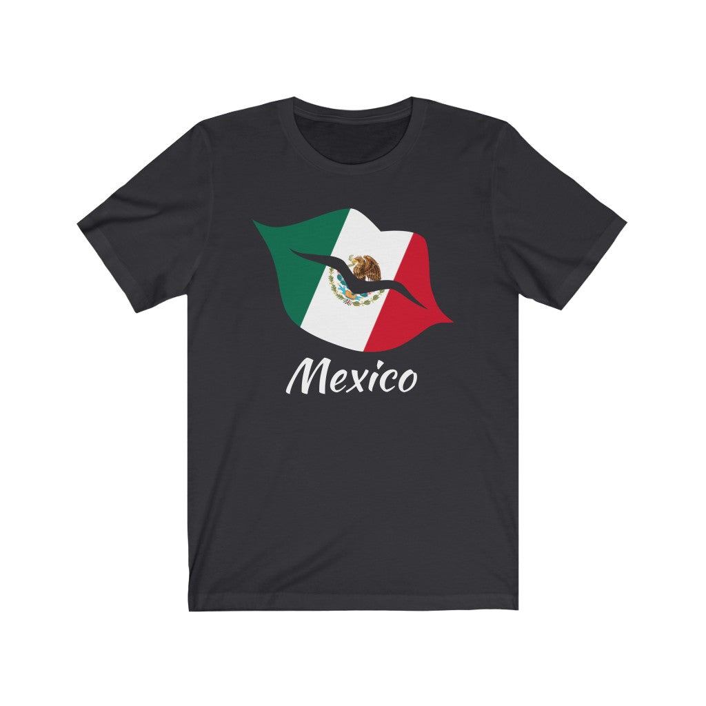 Mexico Lips Flag Premium Tee 2 - Unisex