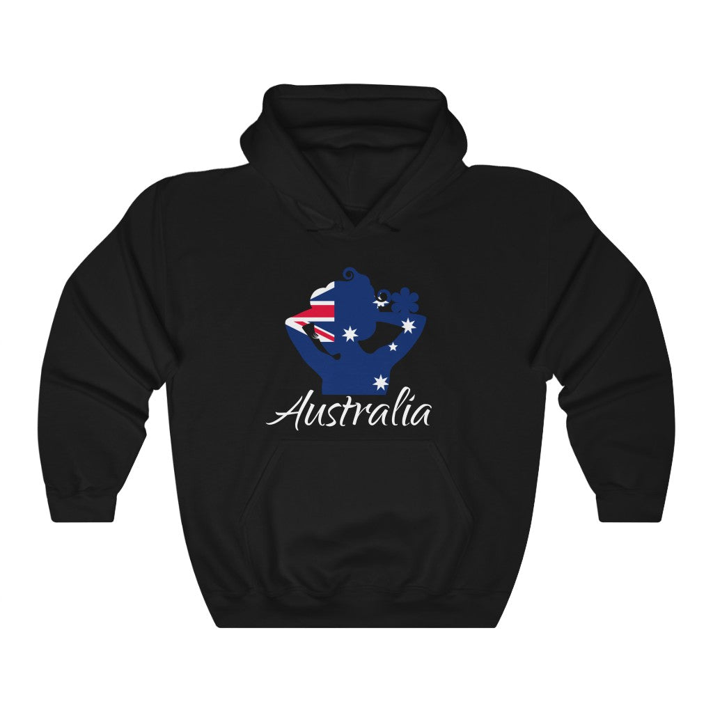 Australia Lady Flag Hoodie Sweatshirt 2 - Unisex