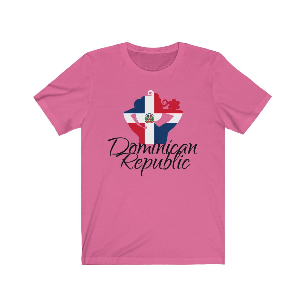 Dominican Republic Lady Flag Premium Tee 3 - Unisex