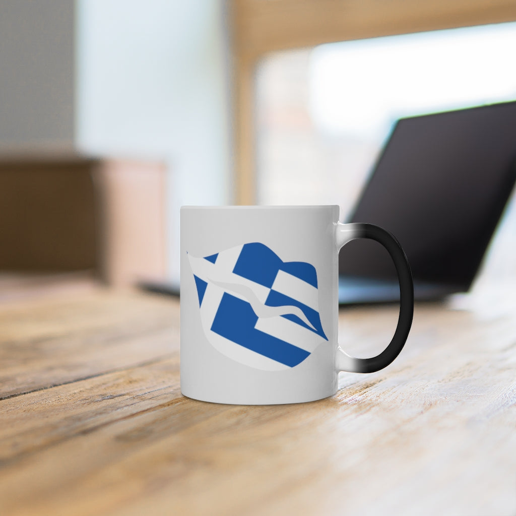 Greece Lips Color Changing Mug