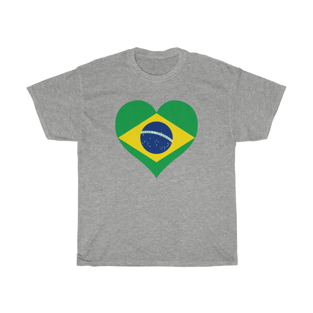 Brazil Heart Flag Standard Tee - Unisex