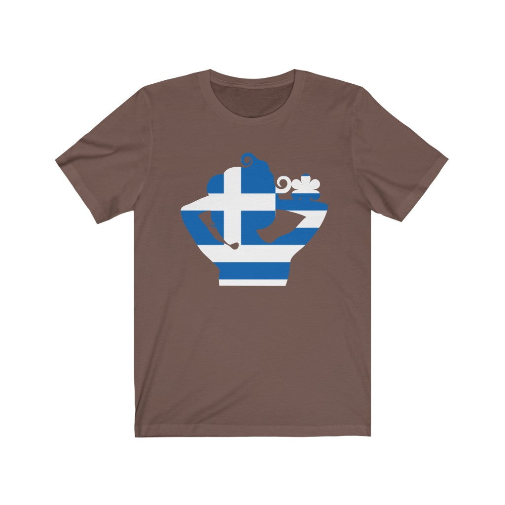 Greece Lady Flag Premium Tee - Unisex