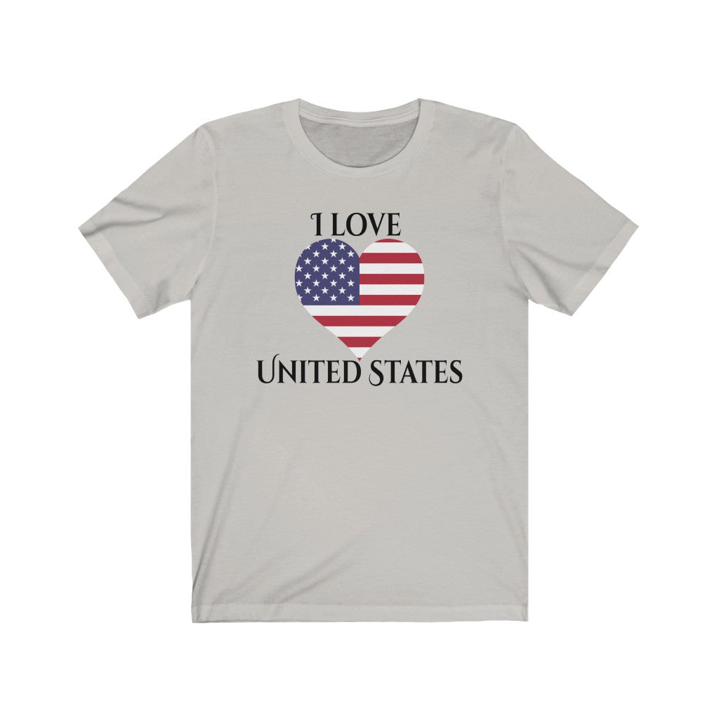 United States of America Heart Flag Premium Tee 1 - Unisex