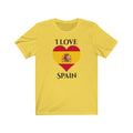 Spain Heart Flag Premium Tee 1 - Unisex