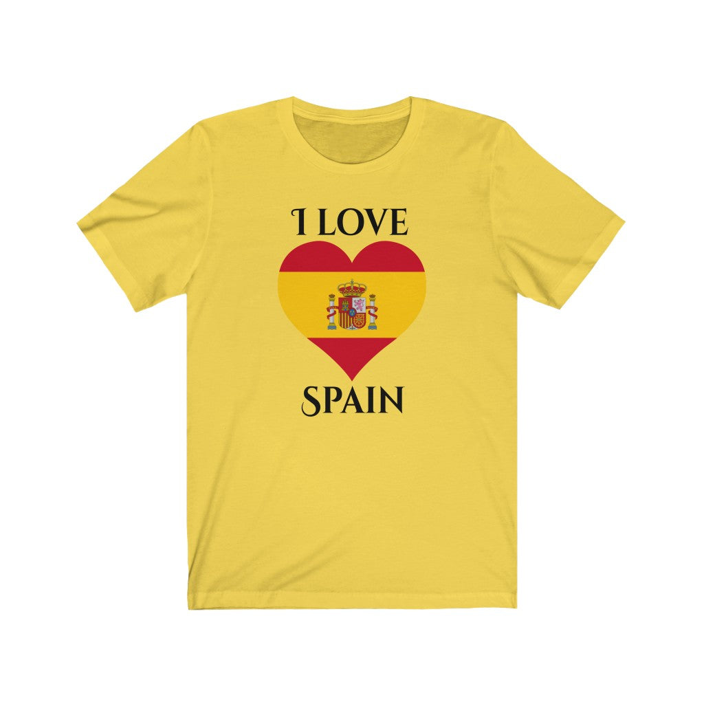 Spain Heart Flag Premium Tee 1 - Unisex