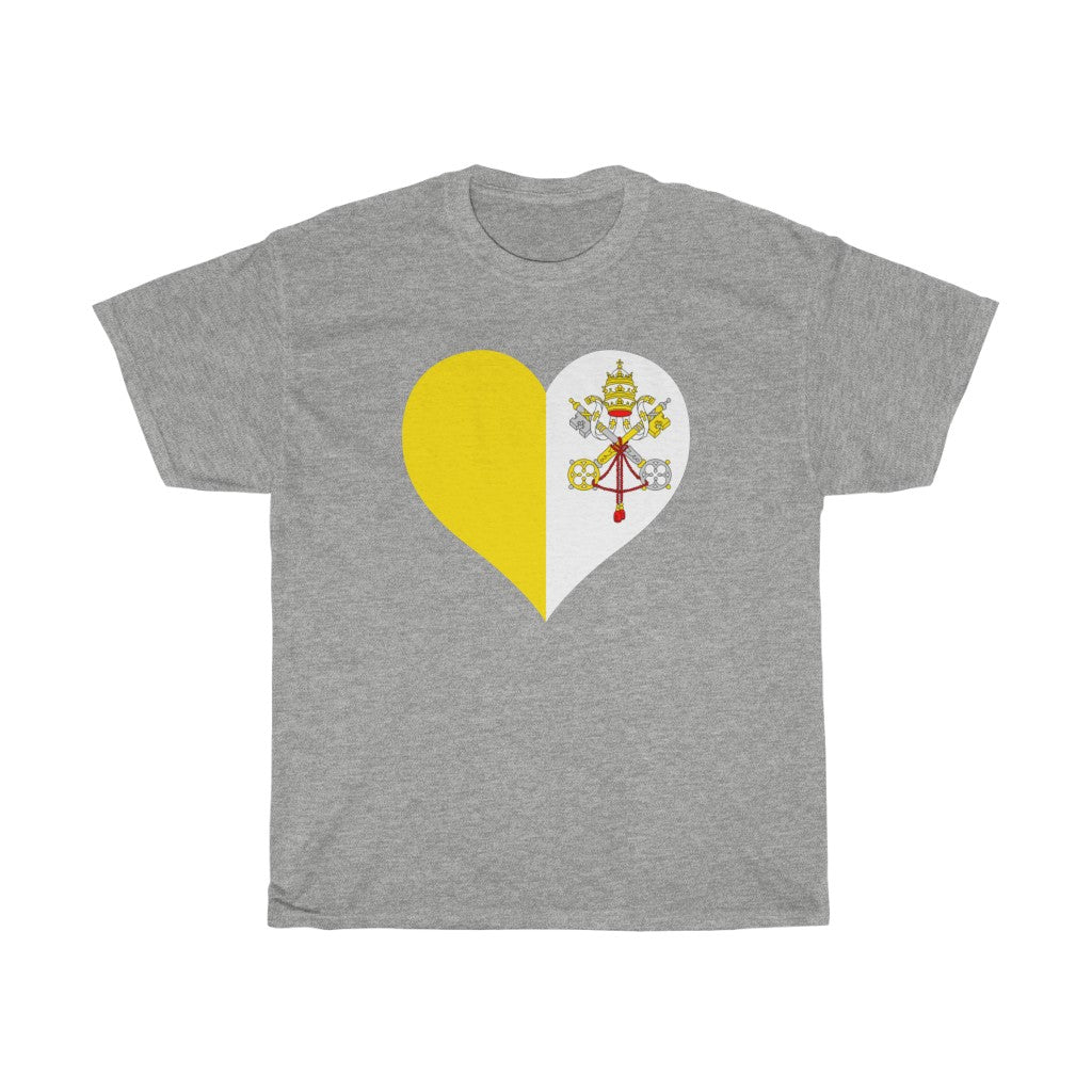 Holy See Heart Flag Standard Tee - Unisex