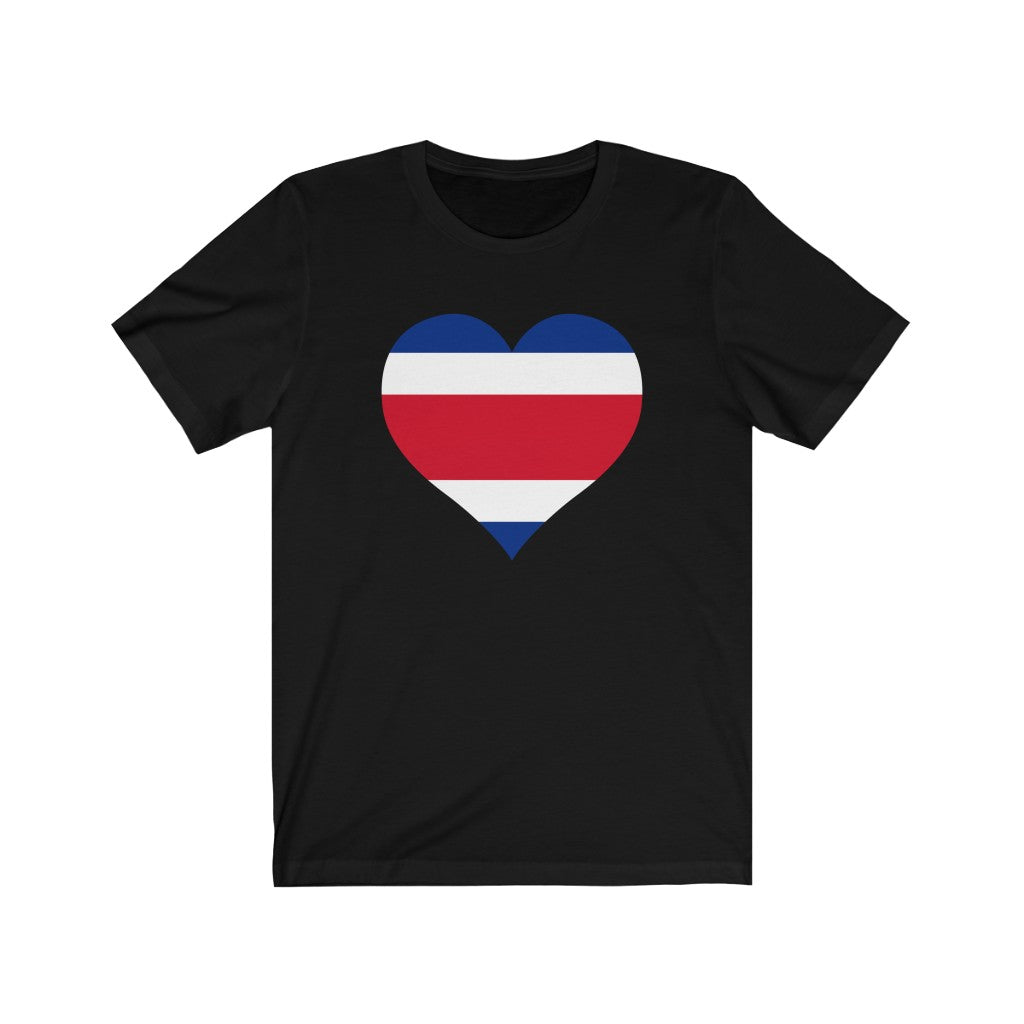 Costa Rica Heart Flag Premium Tee - Unisex