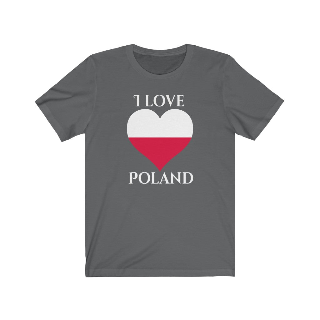 Poland Heart Flag Premium Tee 2 - Unisex