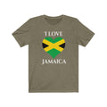 Jamaica Heart Flag Premium Tee 2 - Unisex