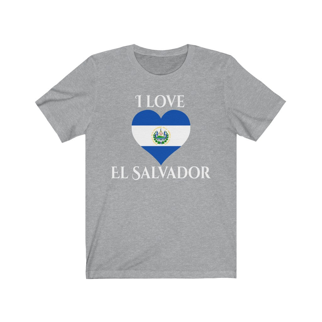 El Salvador Heart Flag Premium Tee 2 - Unisex