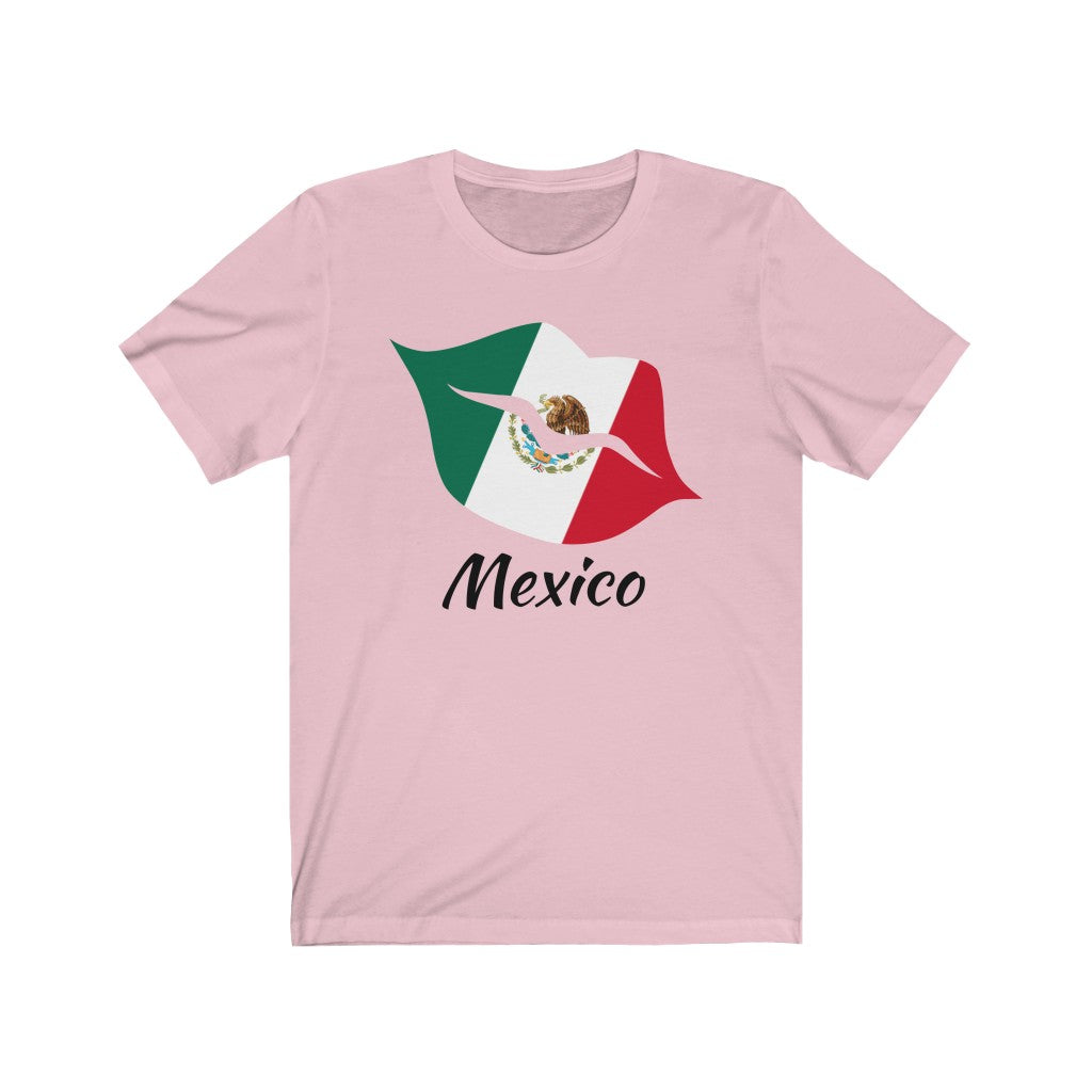Mexico Lips Flag Premium Tee 1 - Unisex