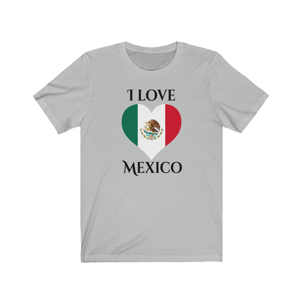 Mexico Heart Flag Premium Tee 1 - Unisex