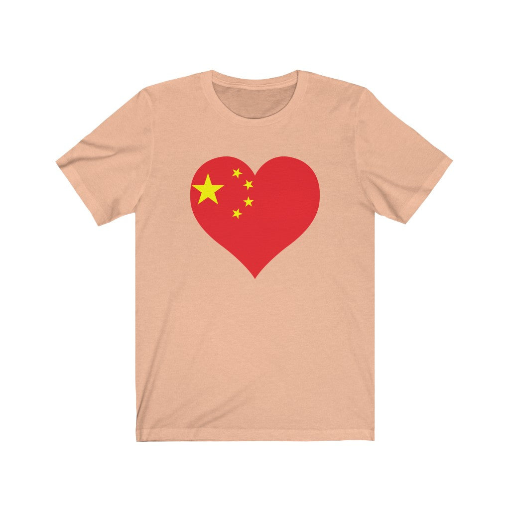 China Heart Flag Premium Tee - Unisex