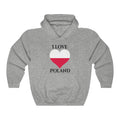 Poland Heart Flag Hoodie Sweatshirt 1 - Unisex