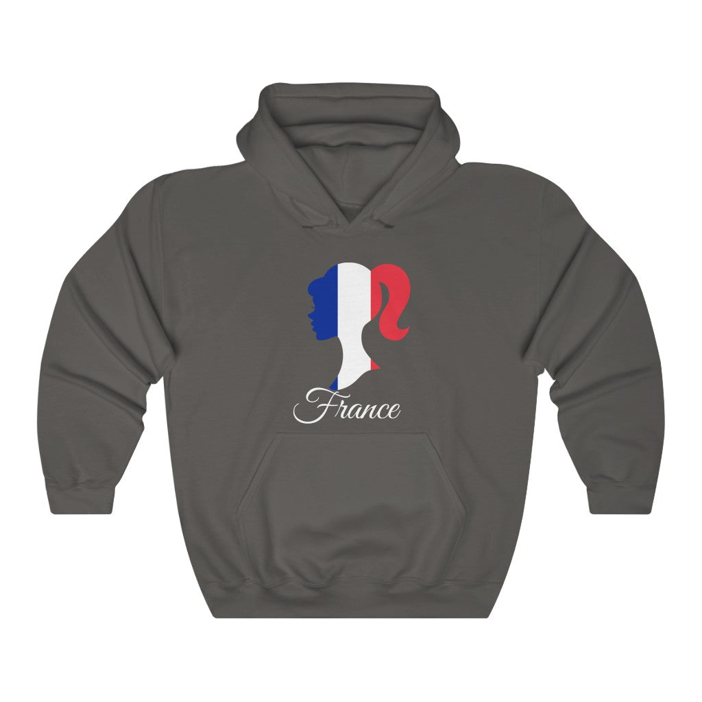 France Girl Flag Hoodie Sweatshirt 2 - Unisex