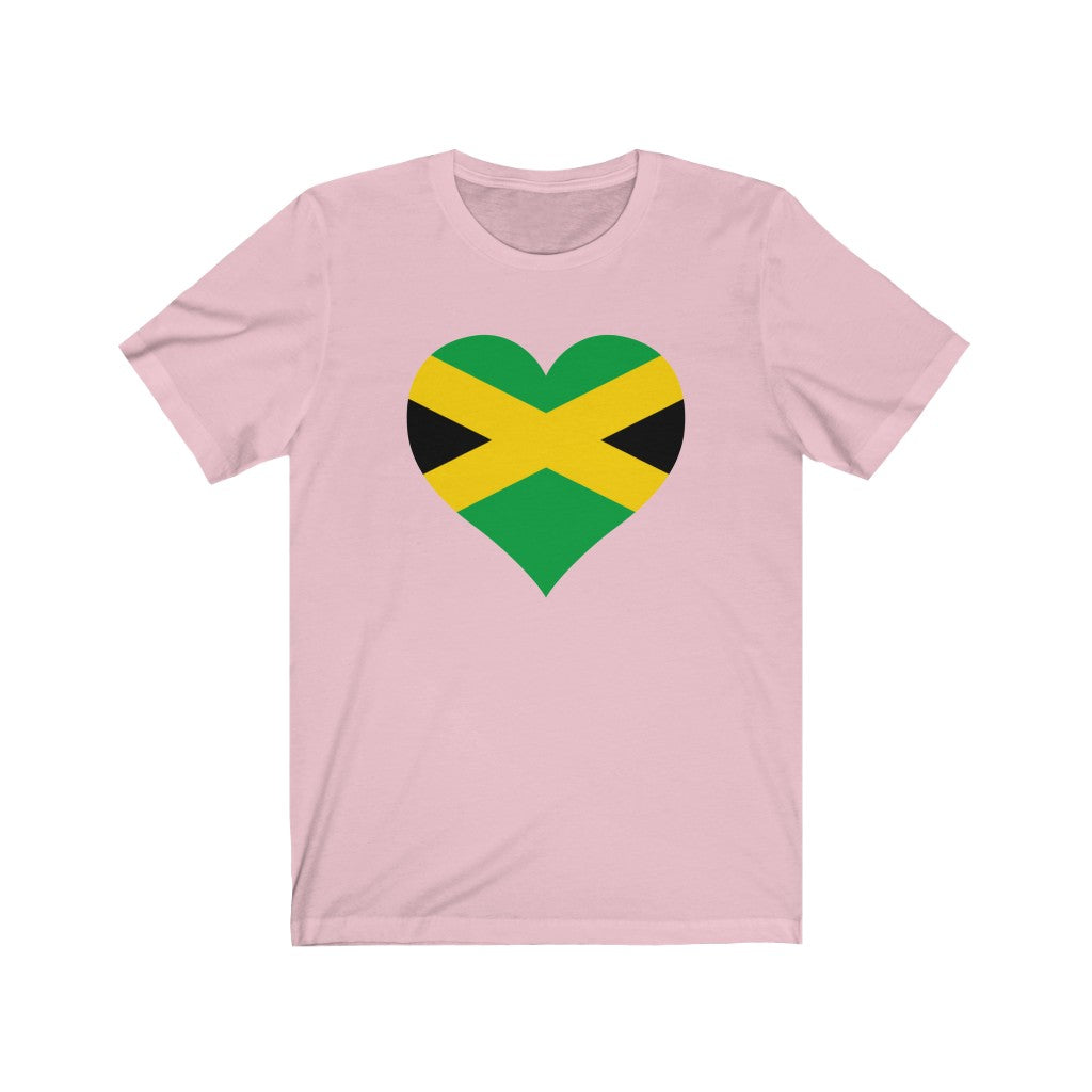Jamaica  Heart Flag Premium Tee - Unisex