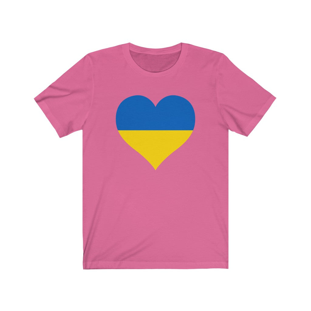 Ukraine Heart Flag Premium Tee - Unisex