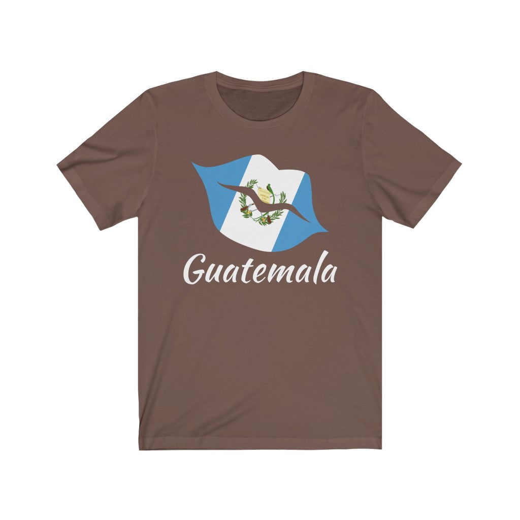 Guatemala Lips Flag Premium Tee 2 - Unisex