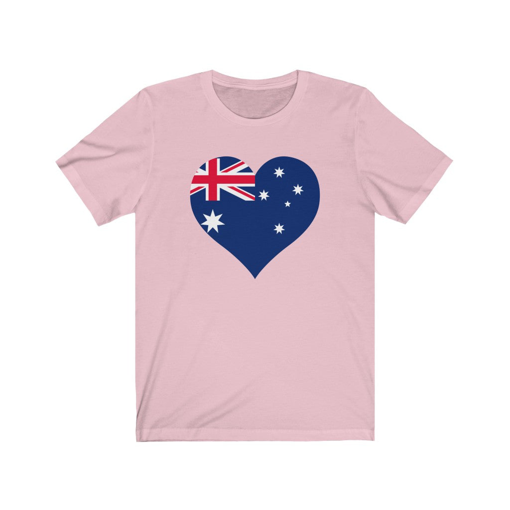 Australia Heart Flag Premium Tee - Unisex