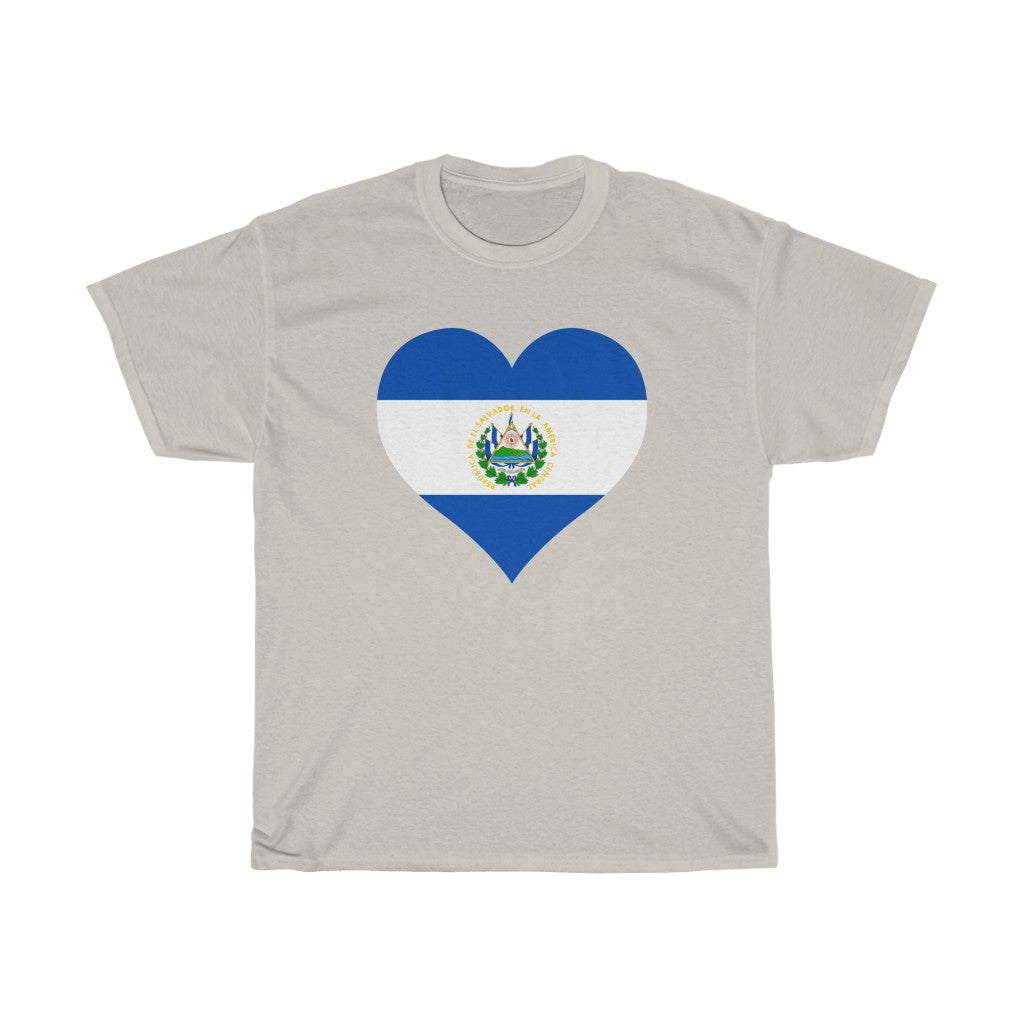 El Salvador Heart Flag Standard Tee - Unisex