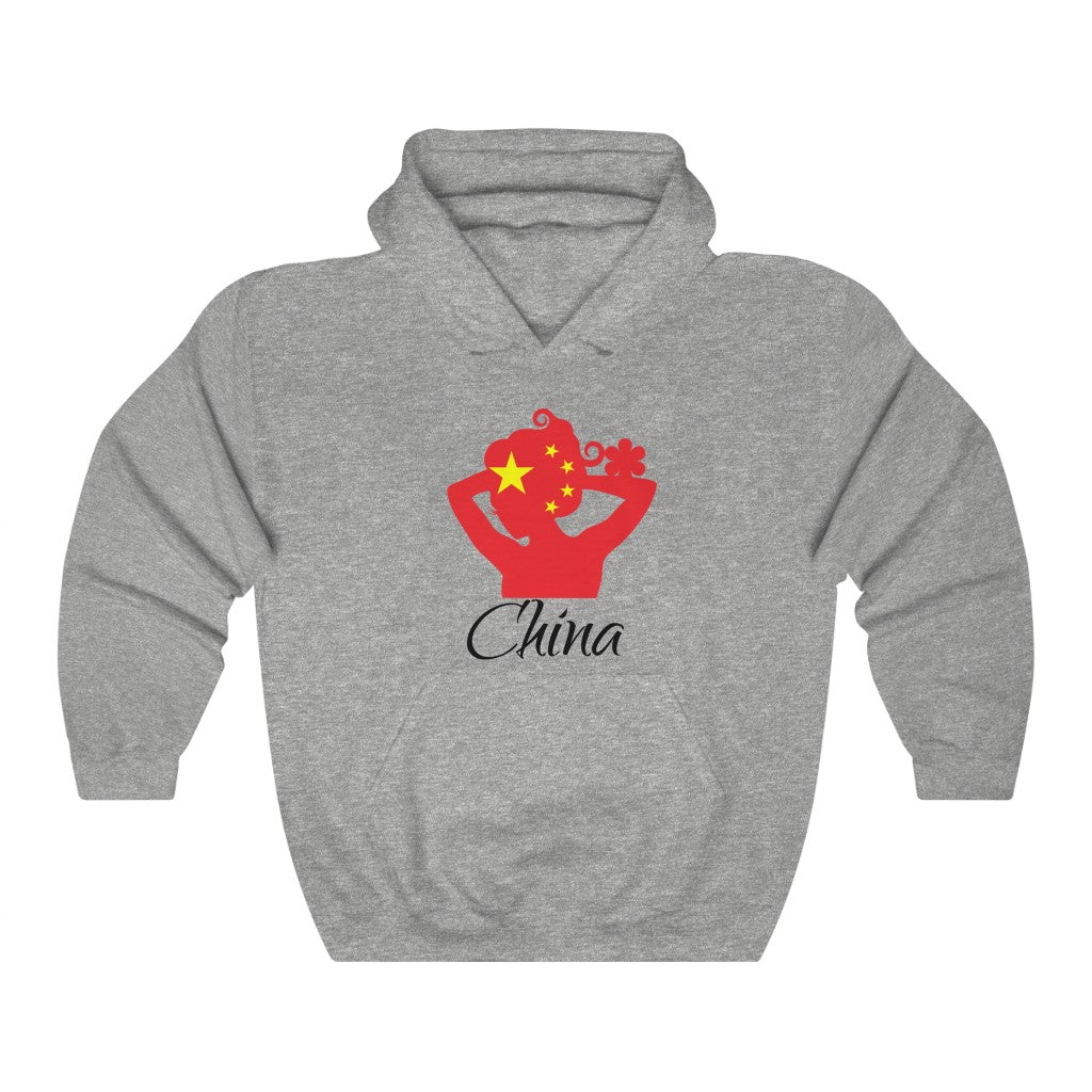 China Lady Flag Hoodie Sweatshirt 1 - Unisex