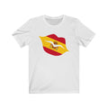 Spain Lips Flag Premium Tee - Unisex