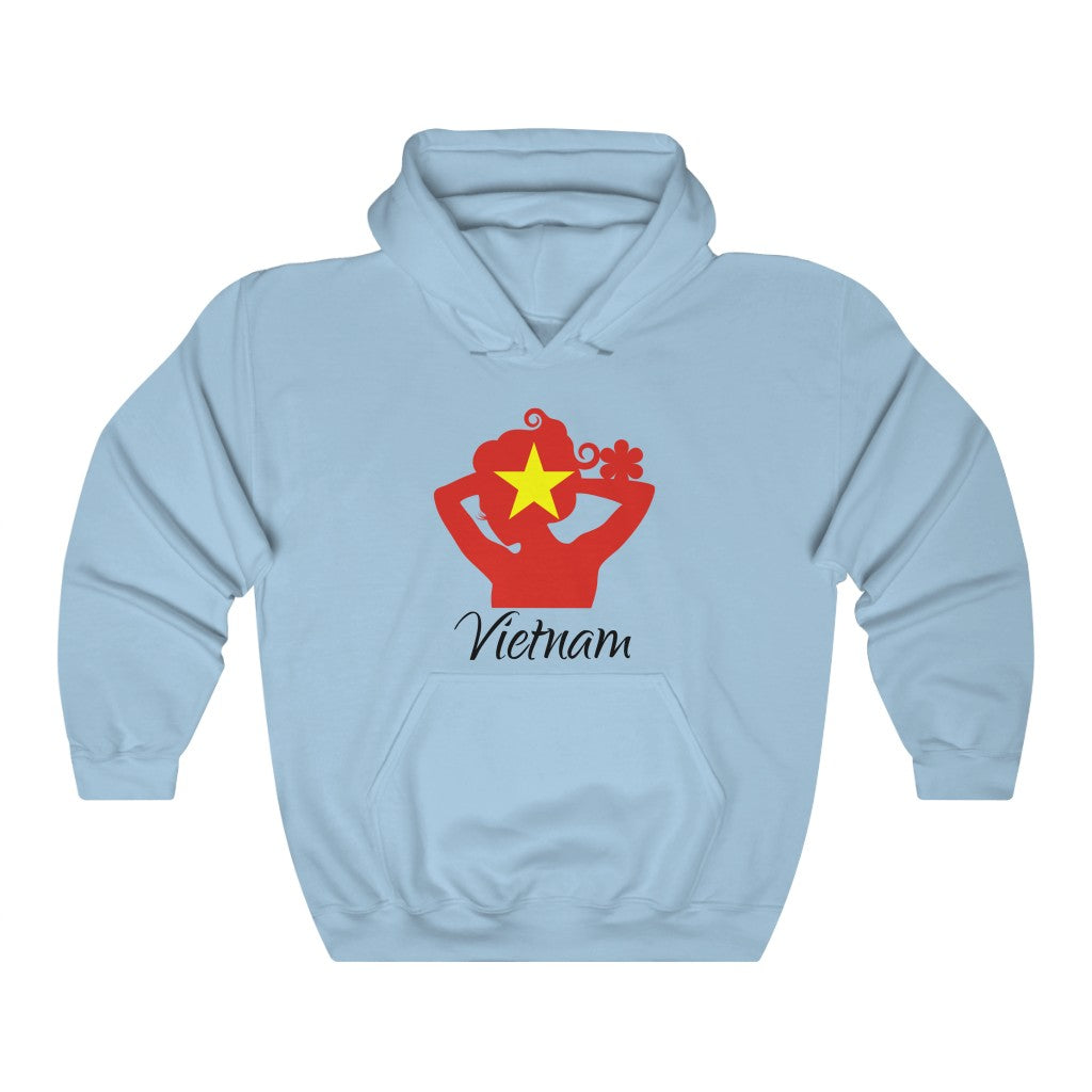 Vietnam Lady Flag Hoodie Sweatshirt 1 - Unisex