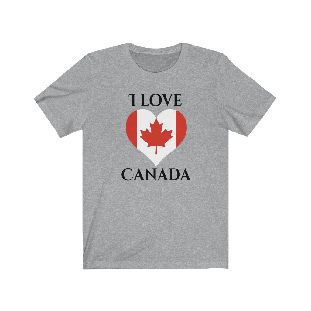 Canada Heart Flag Premium Tee 1 - Unisex
