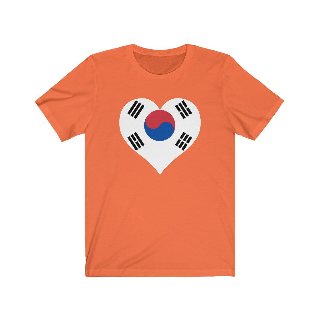 South Korea Heart Flag Premium Tee - Unisex