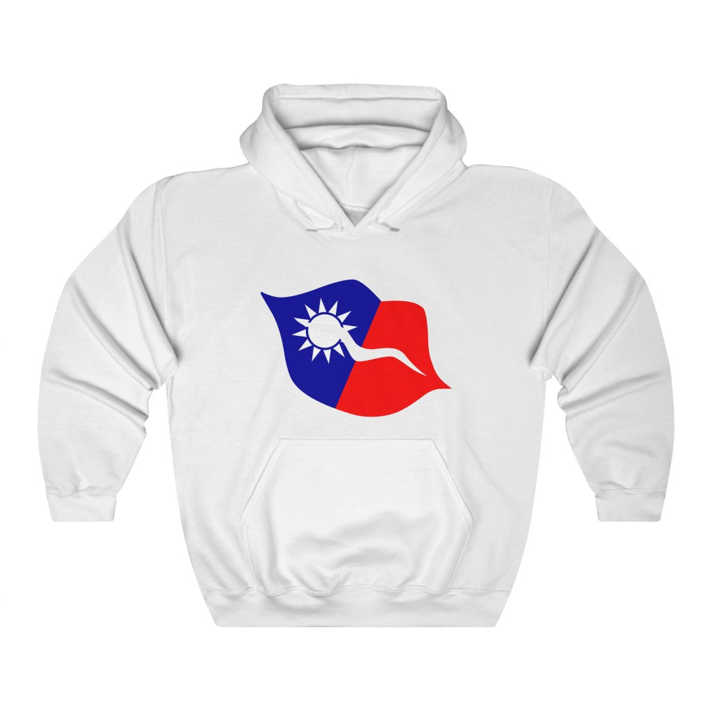 Republic of China - Taiwan Lips Flag Hoodie Sweatshirt - Unisex