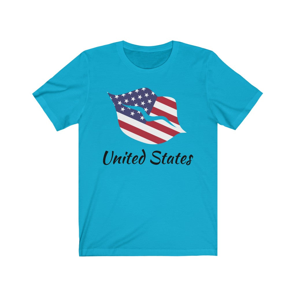 United States of America Lips Flag Premium Tee 1 - Unisex