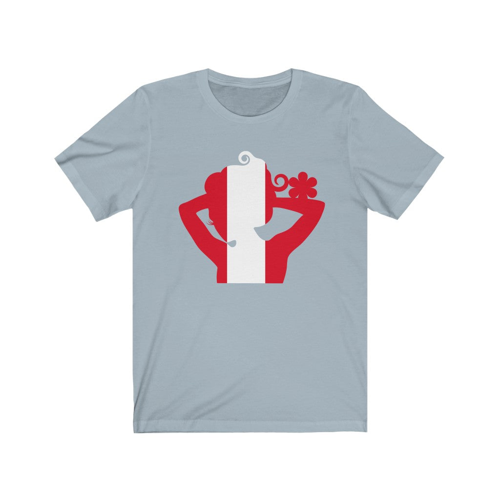 Peru Lady Flag Premium Tee - Unisex