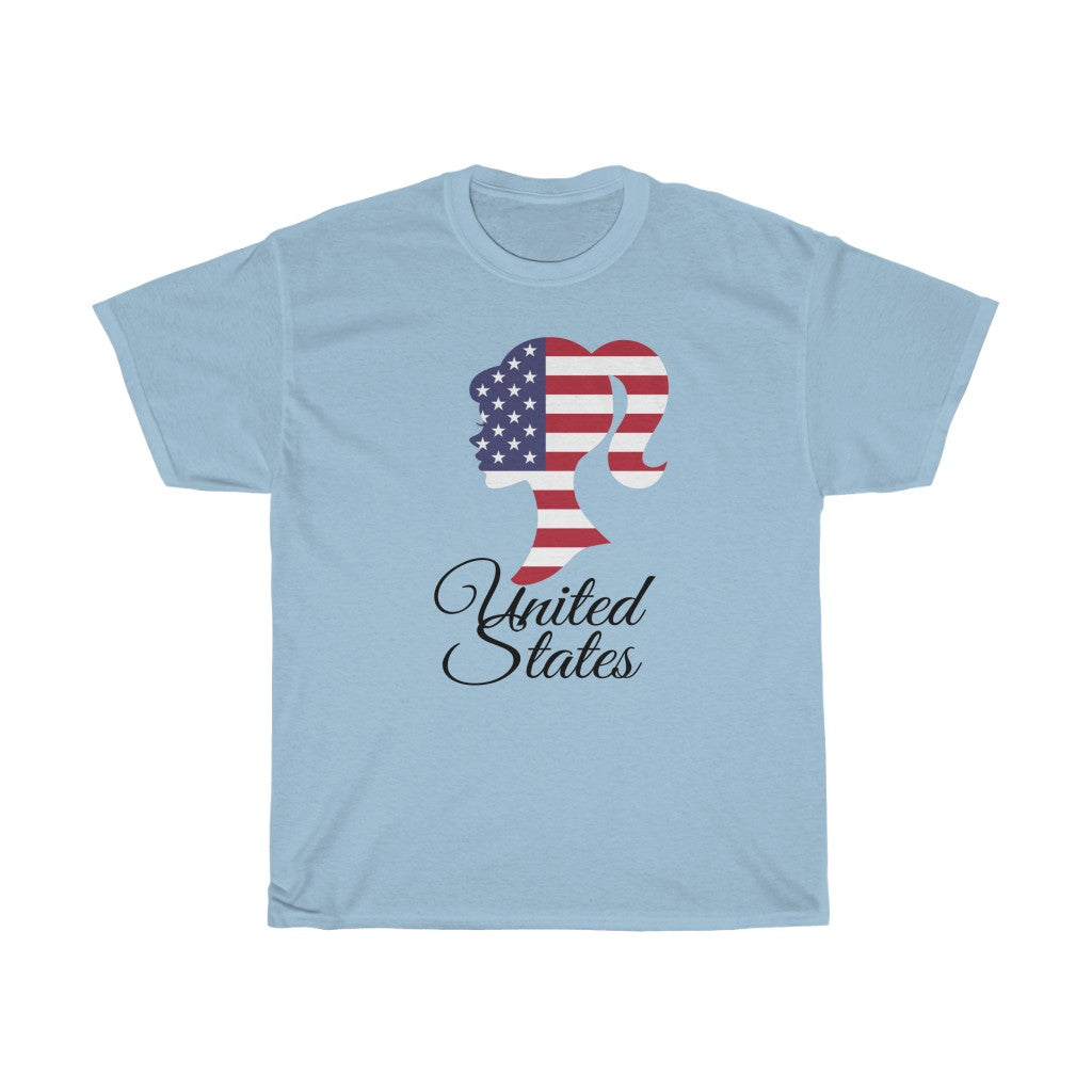 United States of America Girl Flag Standard Tee 1 - Unisex