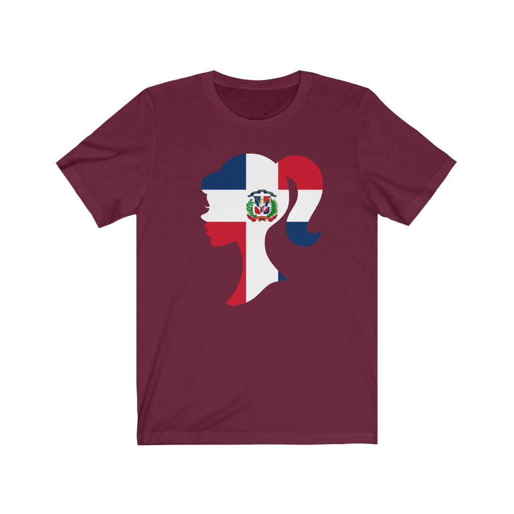 Dominican Republic Girl Flag Premium Tee - Unisex