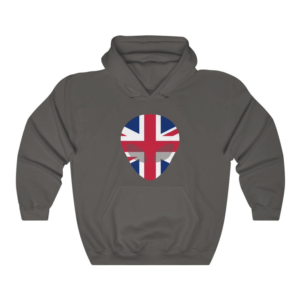 United Kingdom Alien Flag Hoodie Sweatshirt - Unisex