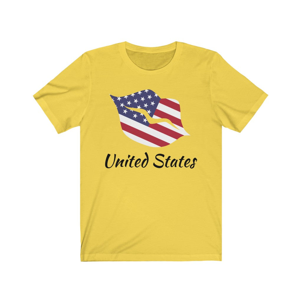 United States of America Lips Flag Premium Tee 1 - Unisex