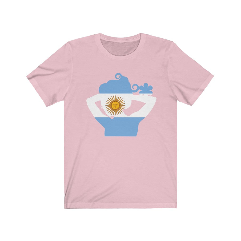 Argentina Lady Flag Premium Tee - Unisex