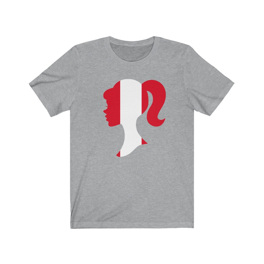 Peru Girl Flag Premium Tee - Unisex