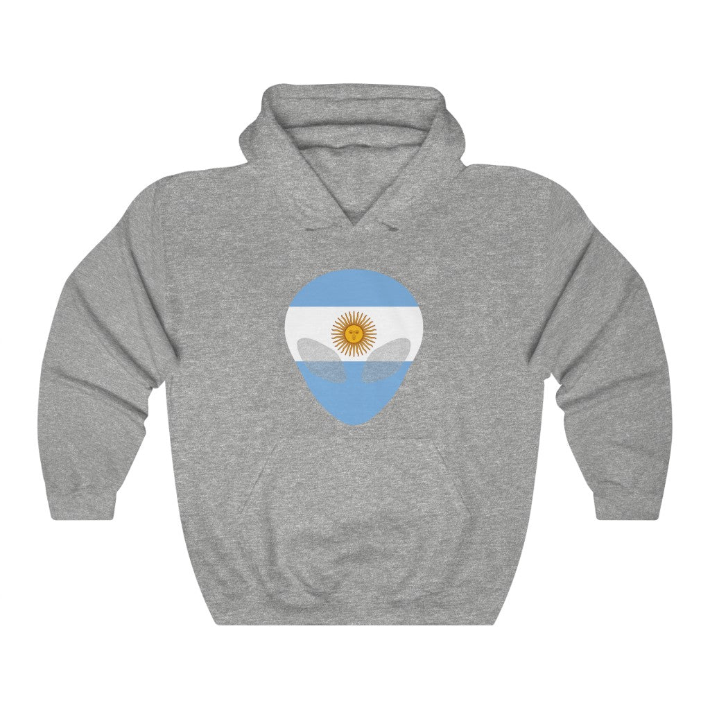 Argentina Alien Flag Hoodie Sweatshirt - Unisex