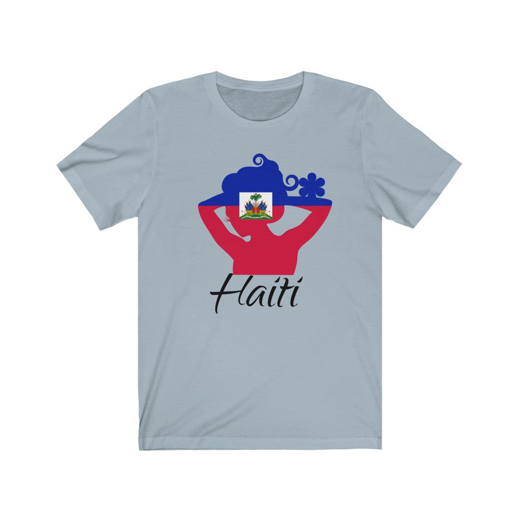 Haiti Lady Flag Premium Tee 1 - Unisex