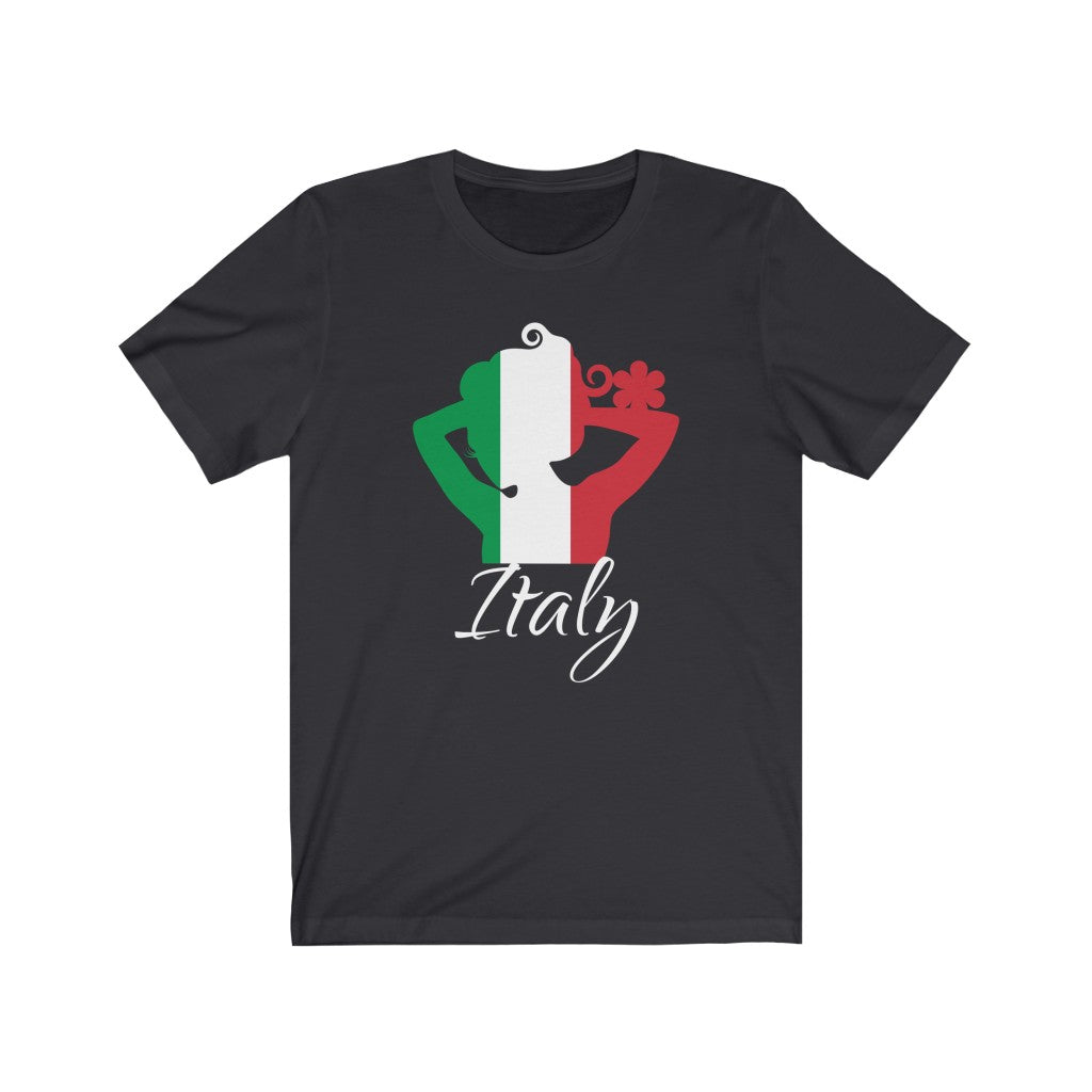 Italy Lady Flag Premium Tee 2 - Unisex