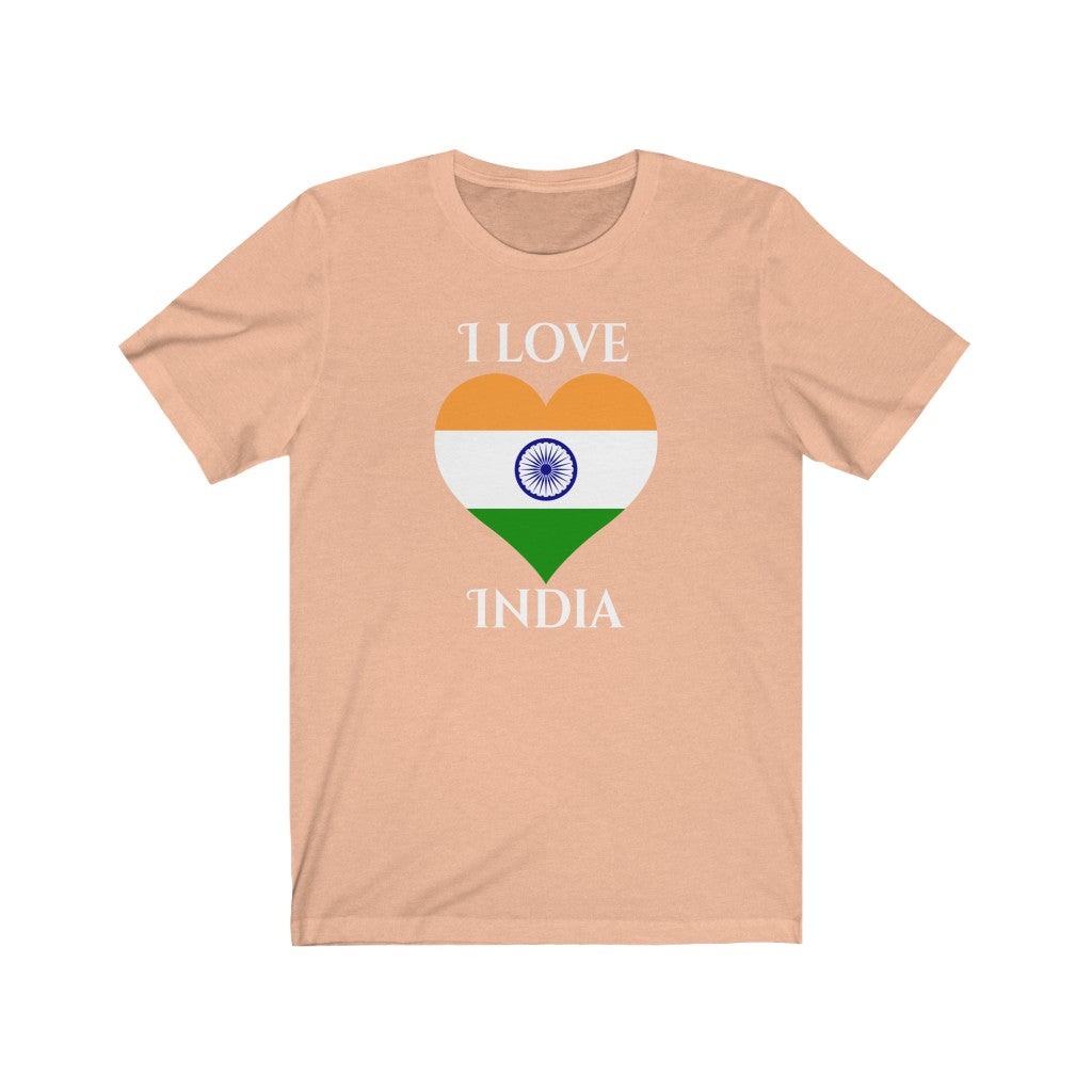 India Heart Flag Premium Tee 2 - Unisex
