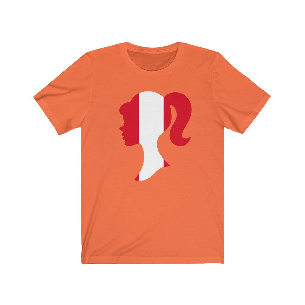 Peru Girl Flag Premium Tee - Unisex