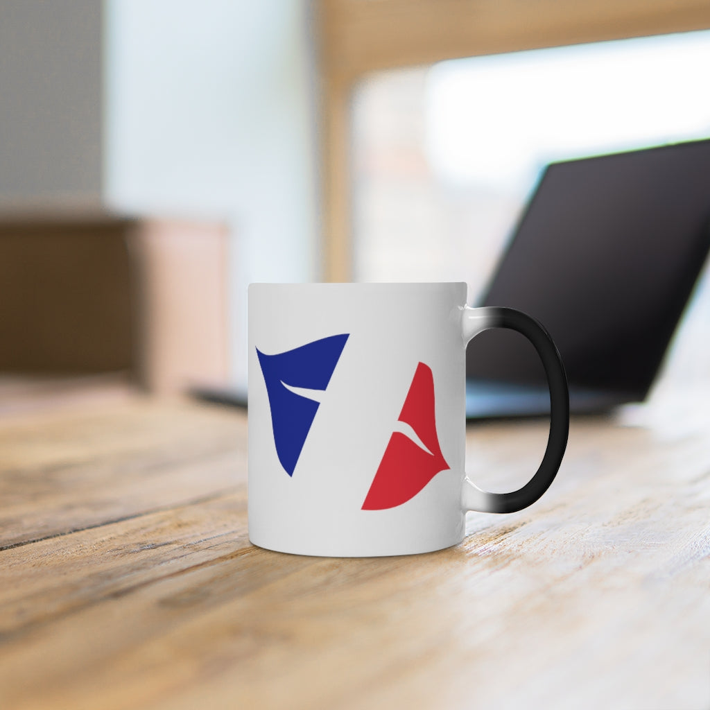 France Lips Color Changing Mug
