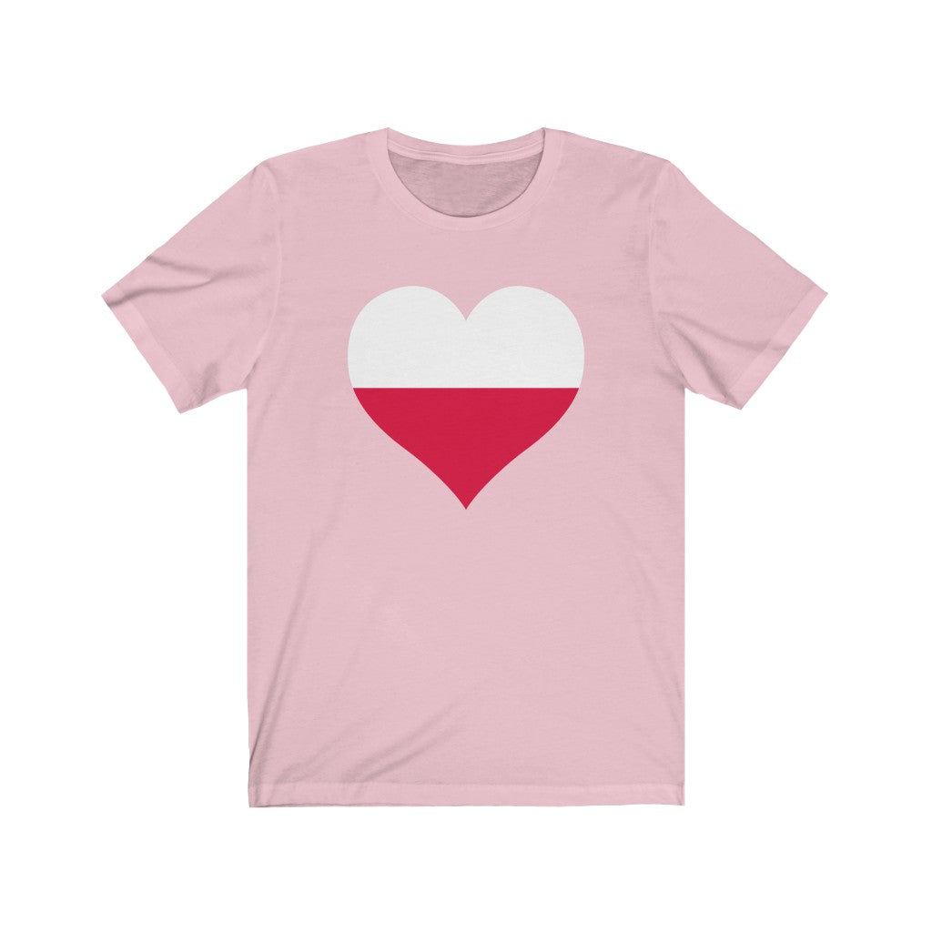 Poland Heart Flag Premium Tee - Unisex